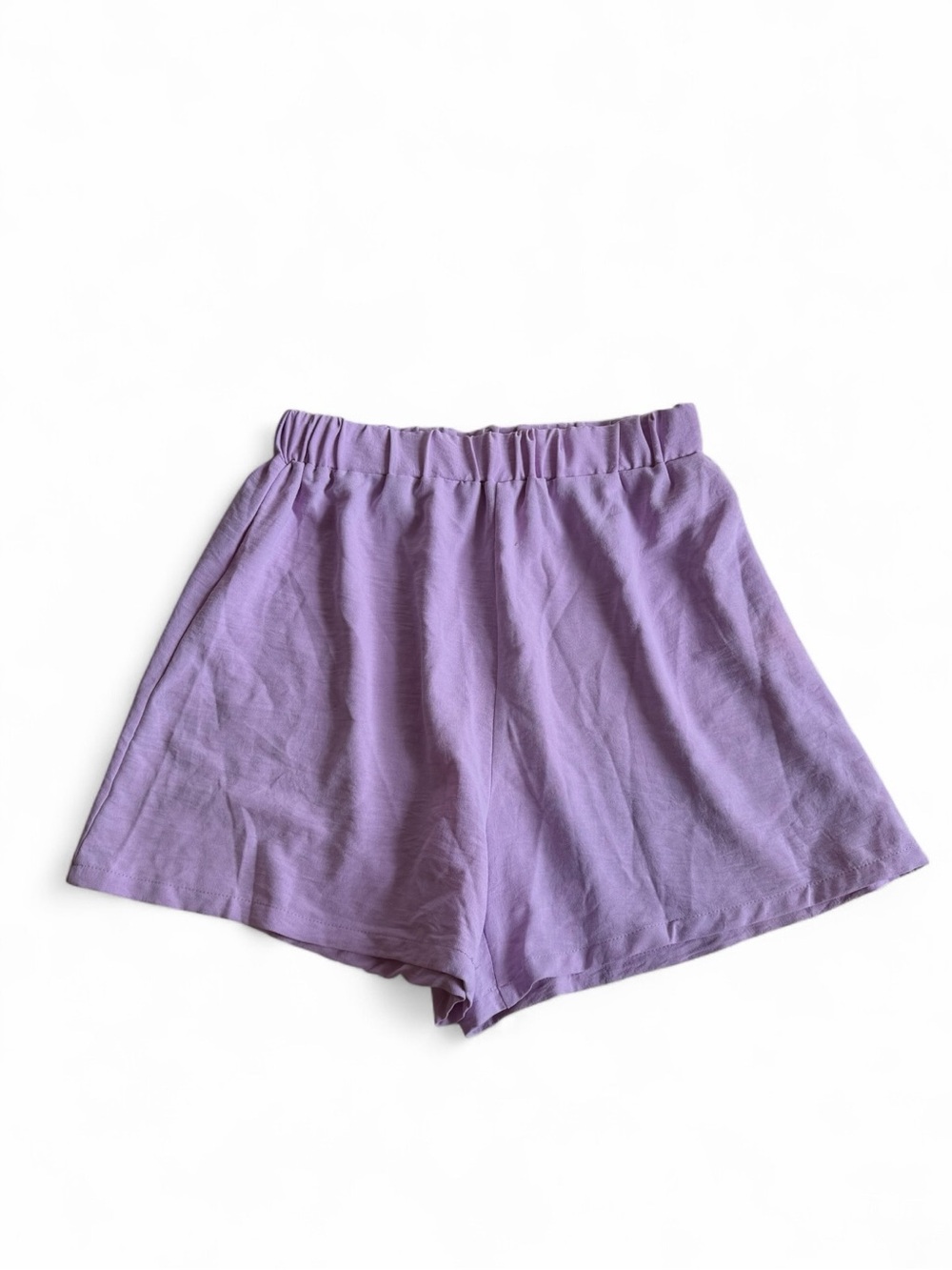 Amazon Women's Lavender High-Waist Elastic Lounge Shorts